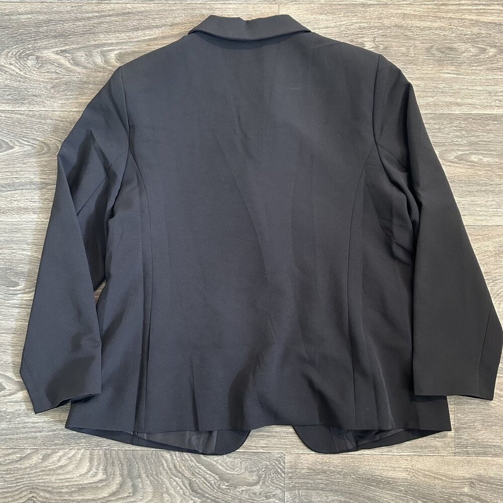 NWT Old Navy Pixie Blazer Size XL Black Tailored Fit Single One Button Closure - Picture 2 of 14